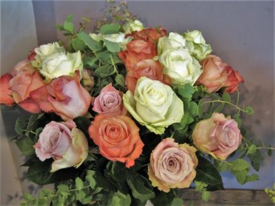 Roses pastel - 50 cm